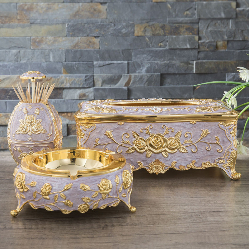 European-style Creative Metal Crafts And Furnishings Set High-end Exquisite