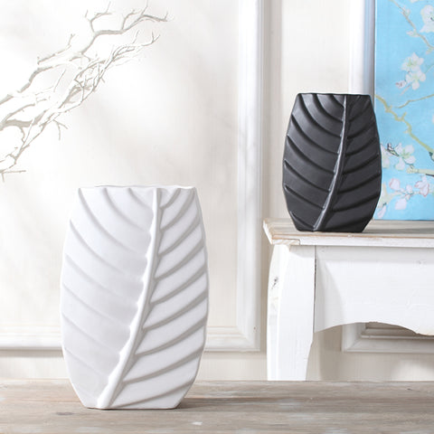 Modern Leaves Shape TV Cabinet Nordic Table Decorations Home Decor Luxury Ceramic Vase
