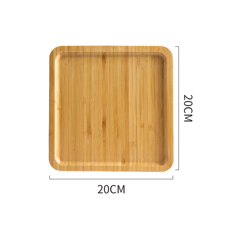 Bamboo Wood Serving Tray Set| Tray Tea Cup Barbecue Tray