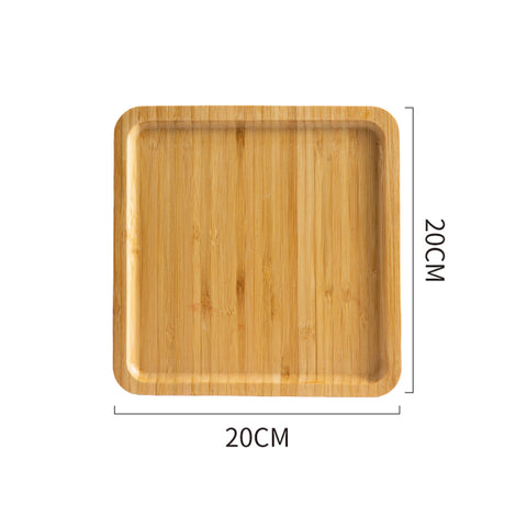 Bamboo Wood Serving Tray Set| Tray Tea Cup Barbecue Tray