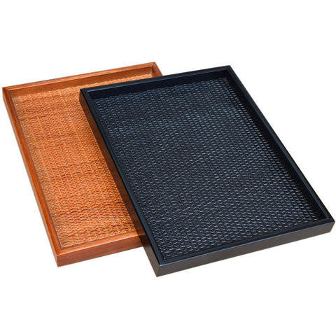 Handcrafted Rattan Wooden Tray| Beautifull tray natural material