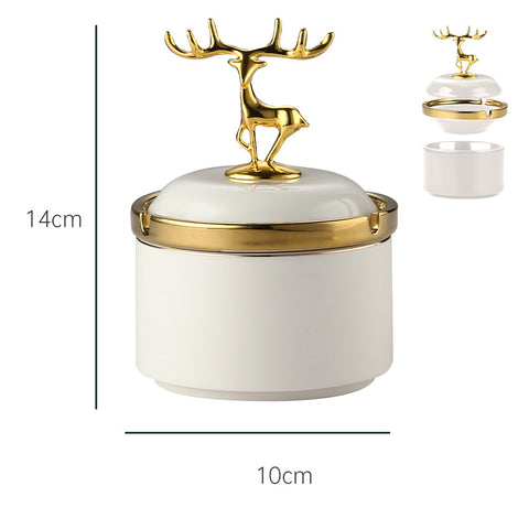 Ashtray Light Luxury Nordic Style Creative Trend Deer Head