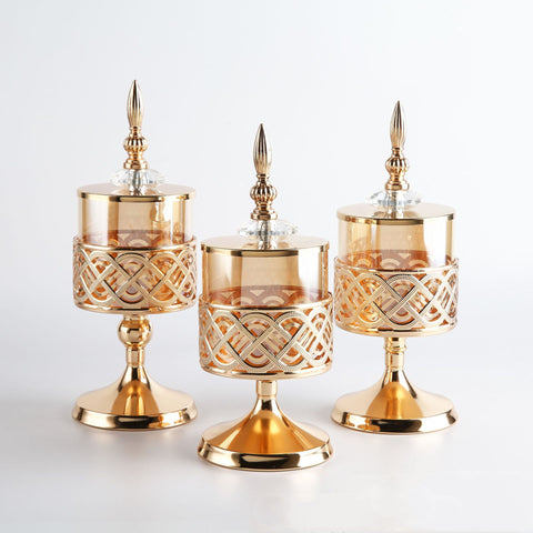 Exquisite Arabian Glass Candle Holder