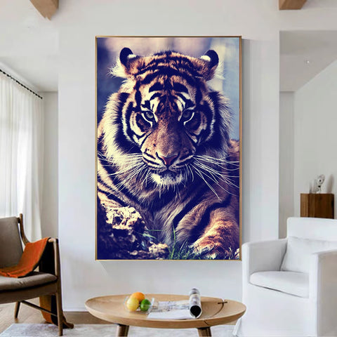 Roar of Majesty: Majestic Tiger Canvas Poster