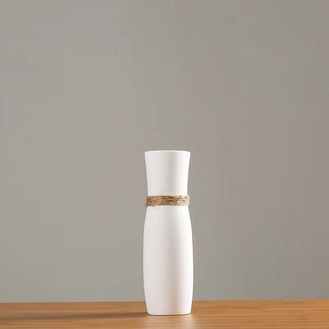 Simple Modern Black And White Geometric Ceramic Vase Ornaments