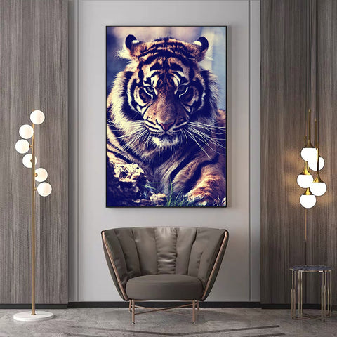 Roar of Majesty: Majestic Tiger Canvas Poster