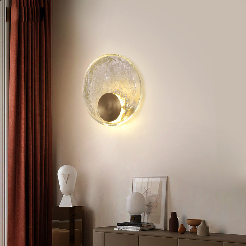 Nordic Elegance: Crystal Copper Wall Lamp for Modern Luxury