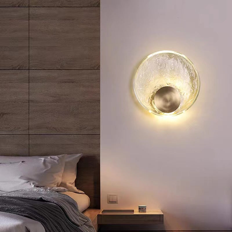 Nordic Elegance: Crystal Copper Wall Lamp for Modern Luxury