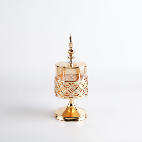 Exquisite Arabian Glass Candle Holder