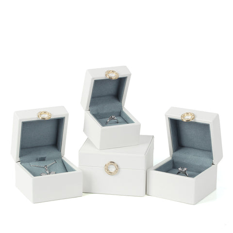 Light Luxury PU Leather Jewelry Storage Box