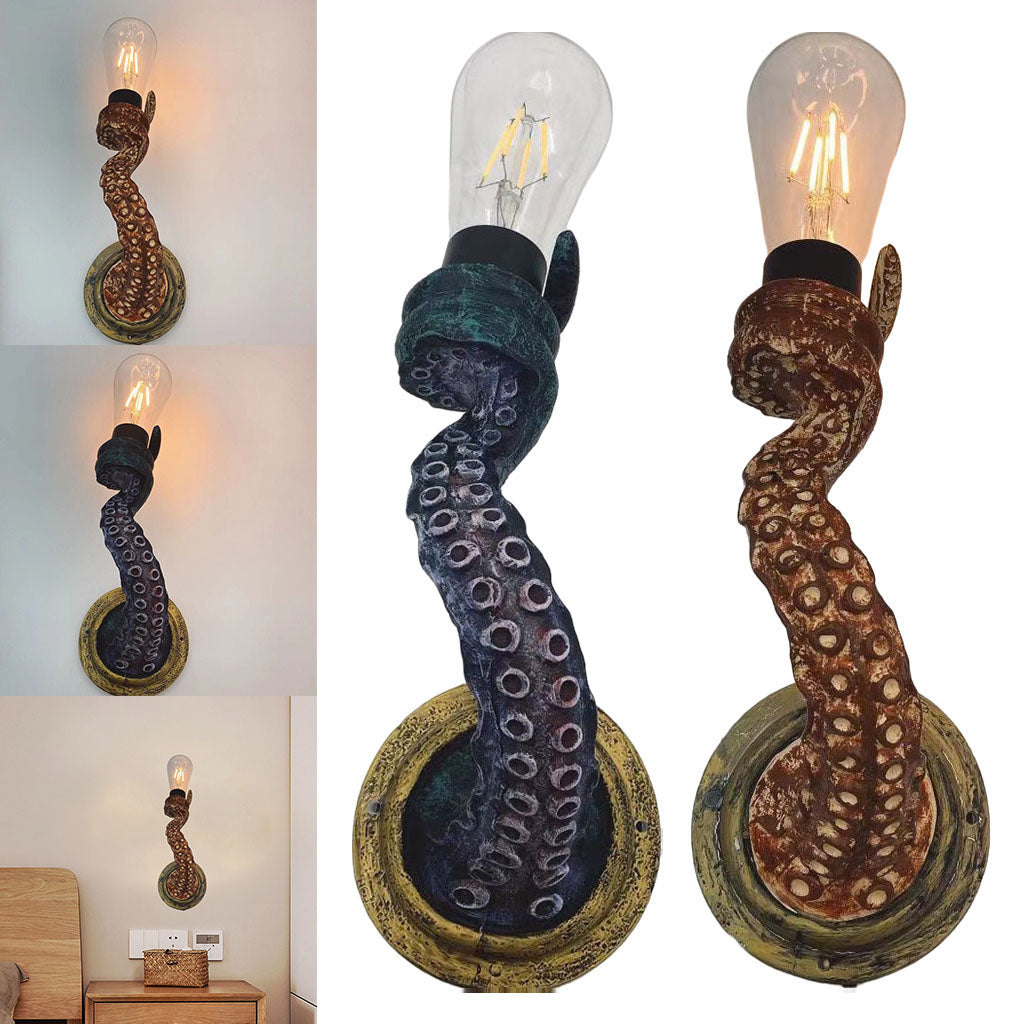 Vintage Charm: Retro Octopus Electric Light Tentacle Wall Sconces Lamp