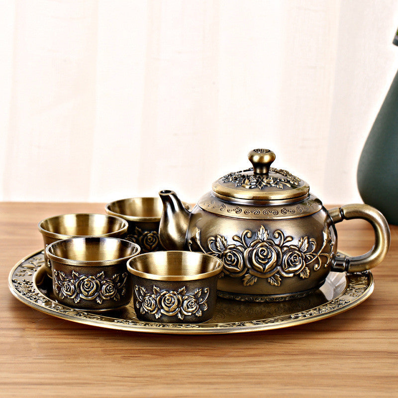 Bronze Household Set Rose Vintage Tea Set