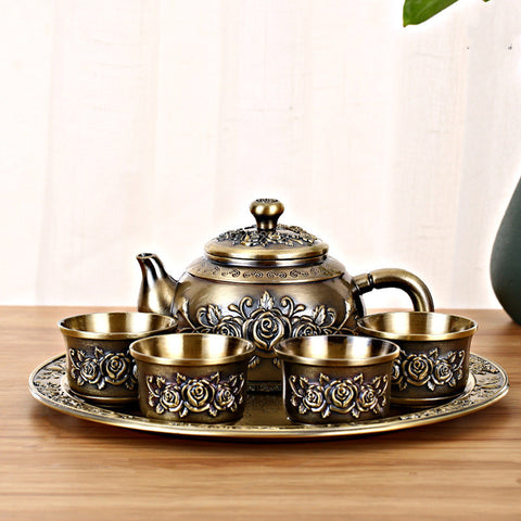 Bronze Household Set Rose Vintage Tea Set