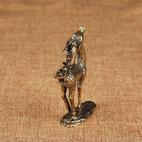 Pure Copper Mini Animal Ornaments Solid