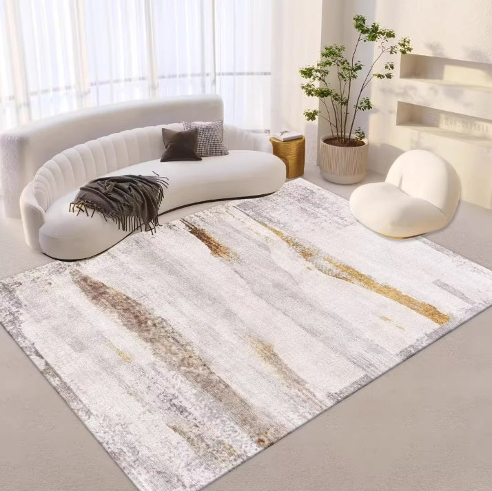 Elegant Non-Slip Polyester Carpet – Multiple Colors & Sizes for Living Room & Bedroom