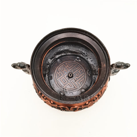 Exquisite Alloy Sandalwood Stove with Lid Timeless Elegance for Your Home
