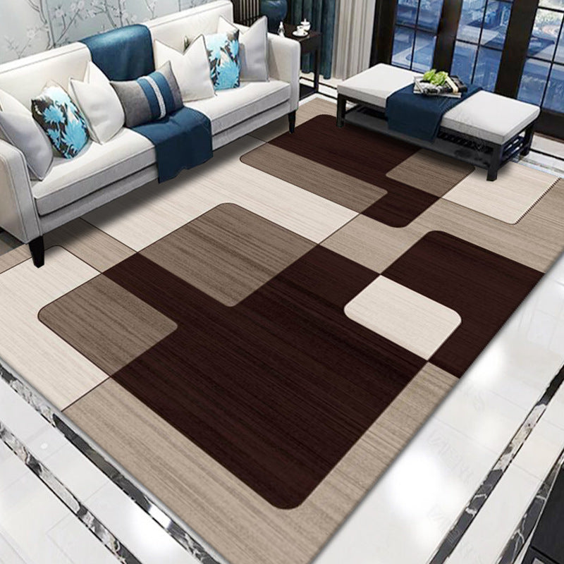 Modern Abstract Geometric Area Rug for Luxury Living Rooms - UAE Exclusive