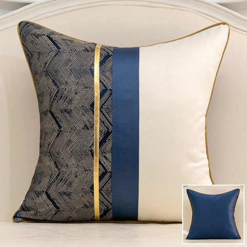 Geometric Pattern Cotton Pillow - Artessia