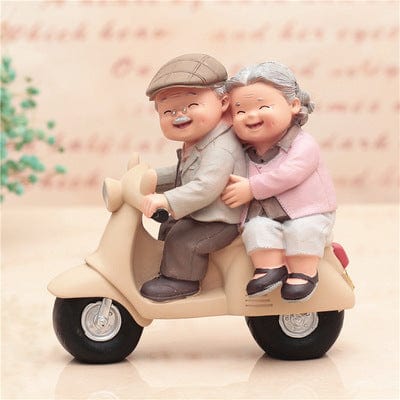 Enduring Love: Exquisite Small Statue Objects Decoration for Celebrating Elderly Romance - Artessia