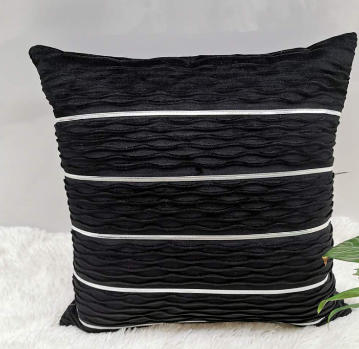 Simple Luxury Striped Velvet Pillow Cover Pillow Cushion Cover Pillow Case Covers for Sofa Flannel Velvet Sofa Cushion Cover