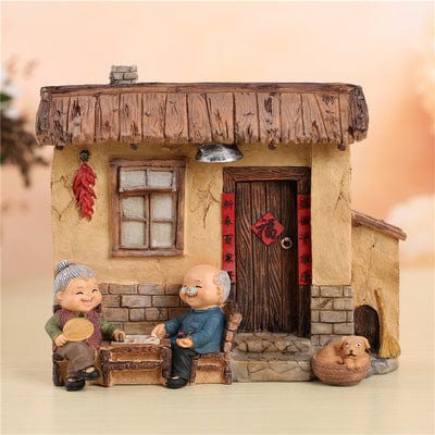 Enduring Love: Exquisite Small Statue Objects Decoration for Celebrating Elderly Romance