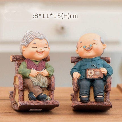 Enduring Love: Exquisite Small Statue Objects Decoration for Celebrating Elderly Romance - Artessia