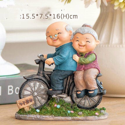 Enduring Love: Exquisite Small Statue Objects Decoration for Celebrating Elderly Romance - Artessia