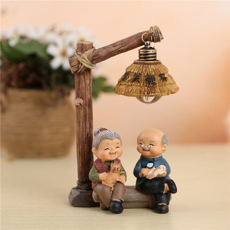 Enduring Love: Exquisite Small Statue Objects Decoration for Celebrating Elderly Romance