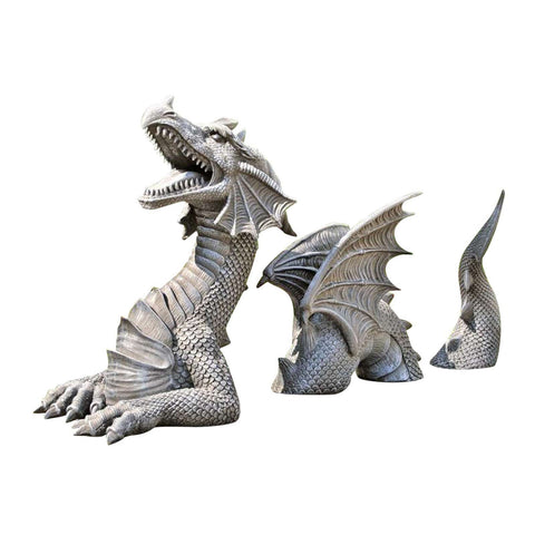 Majestic Dragon Gothic Garden Decor Statue: Transform Your Outdoor Sanctuary with Mythical Grandeur