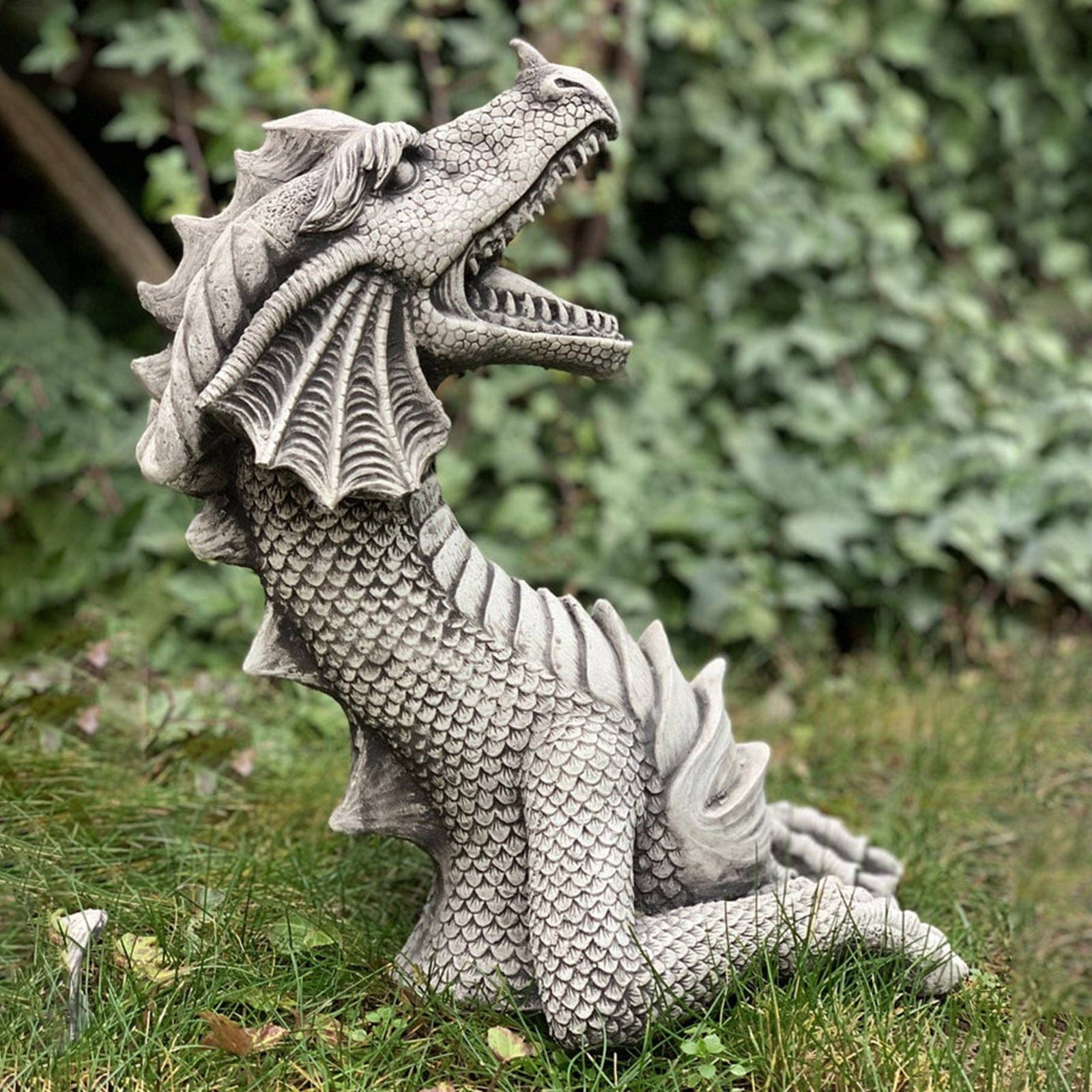 Majestic Dragon Gothic Garden Decor Statue: Transform Your Outdoor Sanctuary with Mythical Grandeur - Artessia