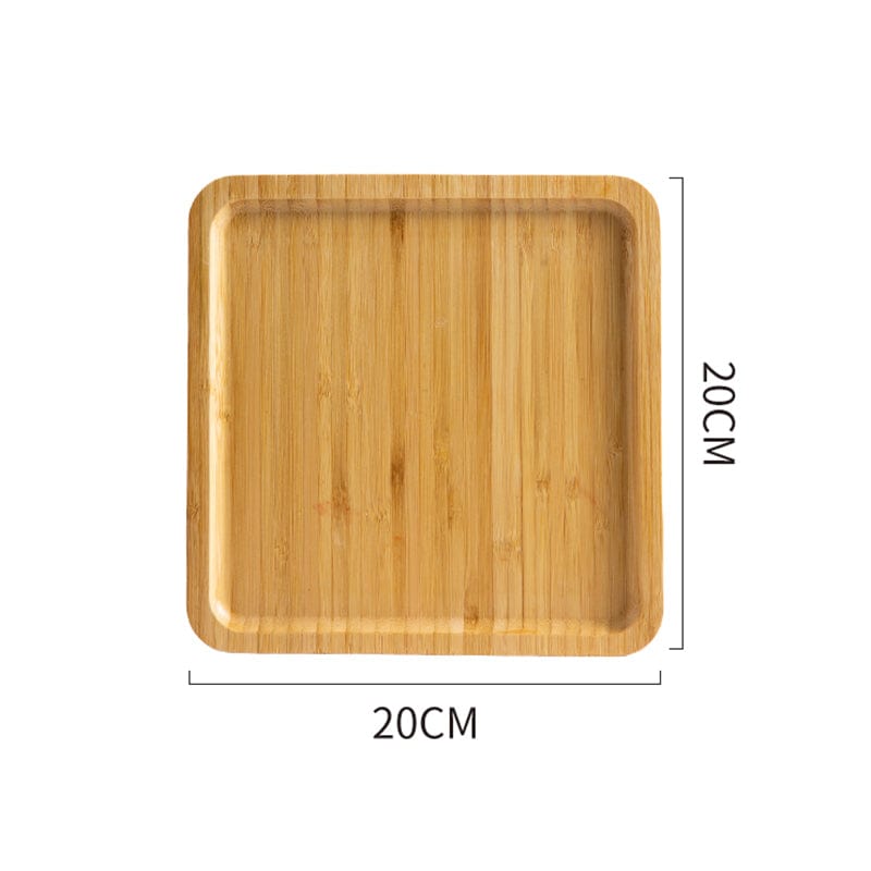 Bamboo Wood Serving Tray Set| Tray Tea Cup Barbecue Tray - Artessia