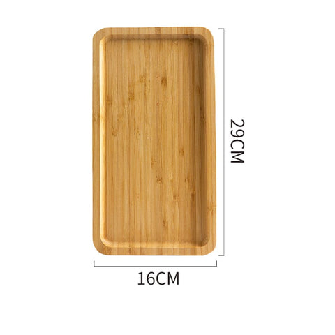 Bamboo Wood Serving Tray Set| Tray Tea Cup Barbecue Tray