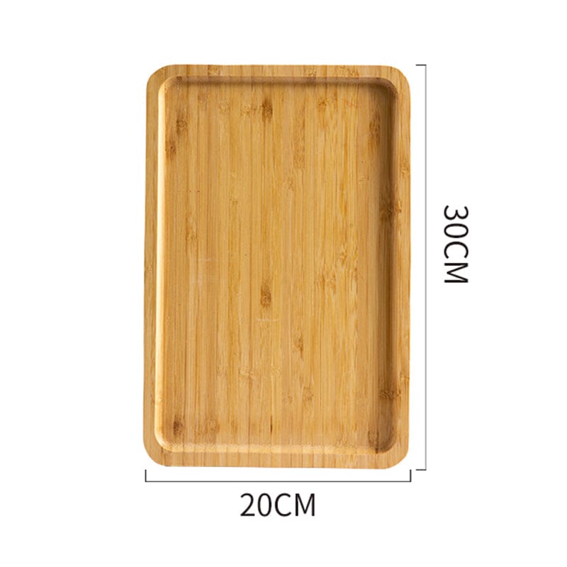 Bamboo Wood Serving Tray Set| Tray Tea Cup Barbecue Tray - Artessia