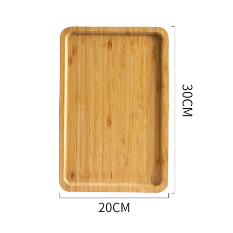 Bamboo Wood Serving Tray Set| Tray Tea Cup Barbecue Tray