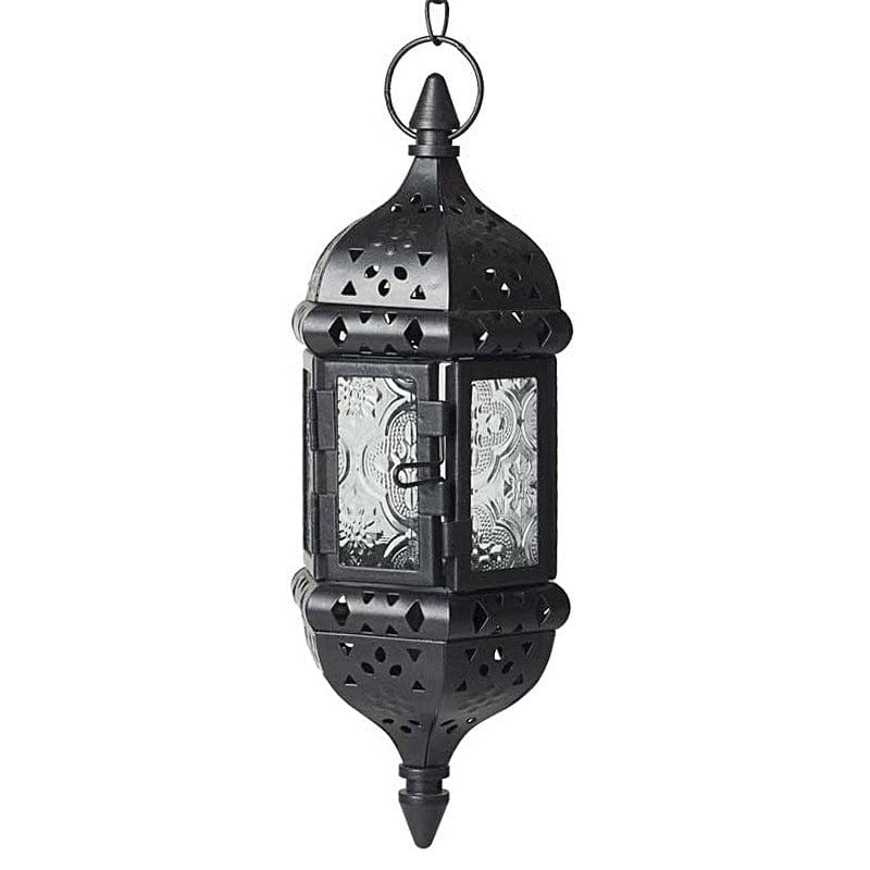 Elegant Moroccan Hanging Lantern | Soft Light Moroccan Candlestick Lamp - Artessia