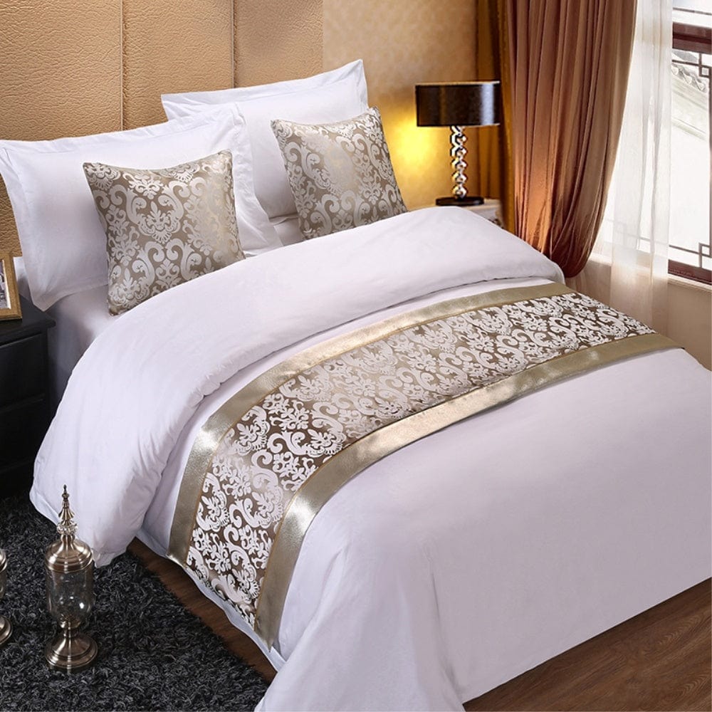 High Quality Modern Gold Bed Cover-Bed End Cushion and Pillow Case - Artessia