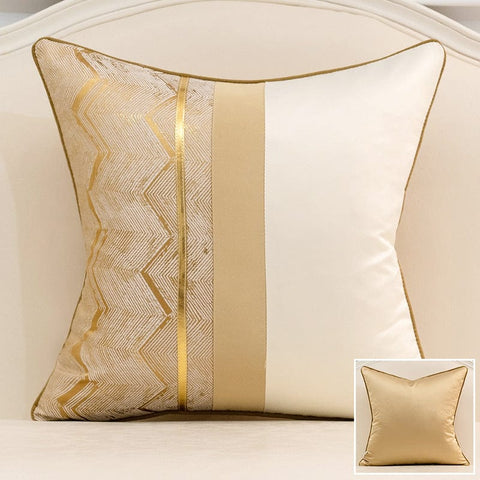 Geometric Pattern Cotton Pillow - Artessia