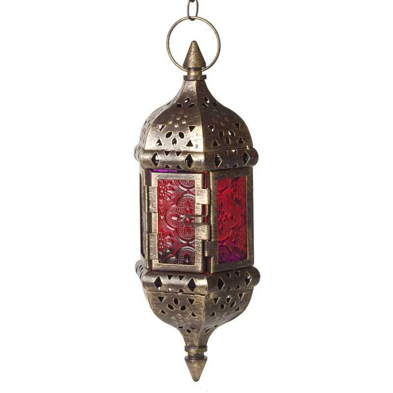 Elegant Moroccan Hanging Lantern | Soft Light Moroccan Candlestick Lamp - Artessia