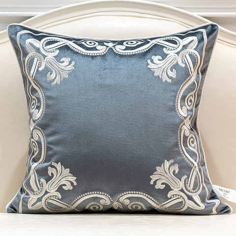 Arabian Charm Cushion Cover - Luxurious Embroidered Pillow Case