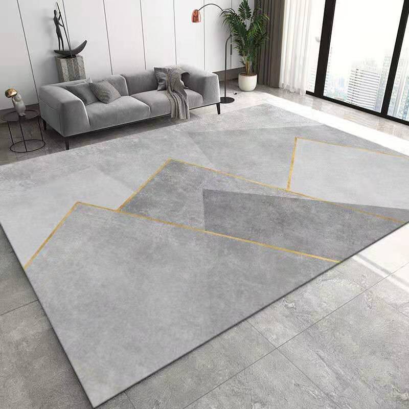 Dirt-Resistant & Easy-Care Arabic Style Living Room Carpet – Modern Geometric Rectangle Rug for Under Coffee Table