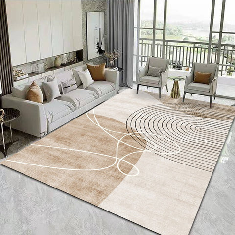 Luxury Crystal Velvet Carpet – Stain-Resistant, Easy-Care, Non-Slip Living Room Rug