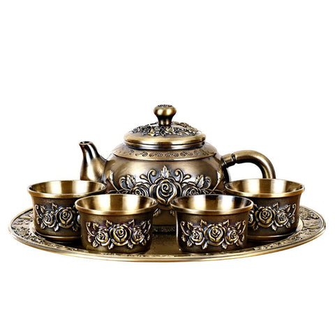 Bronze Household Set Rose Vintage Tea Set