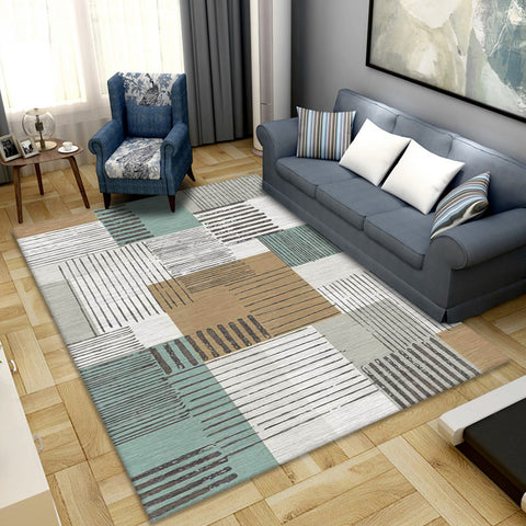 Modern Abstract Geometric Area Rug for Luxury Living Rooms - UAE Exclusive