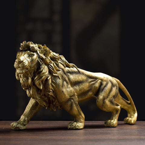 Lion Resin Craft Ornament TV - Artessia