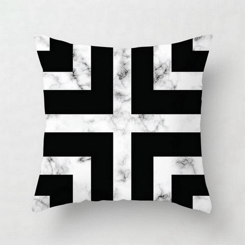 Urban Oasis Marble Geometric Abstract Decorative Pillow Cases