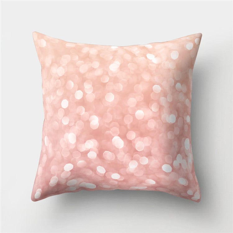 Luxurious Rose Gold Sofa Pillow Covers - Stylish Peach Skin Fabric Cushions - Artessia