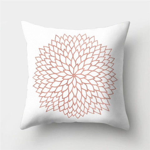 Luxurious Rose Gold Sofa Pillow Covers - Stylish Peach Skin Fabric Cushions - Artessia