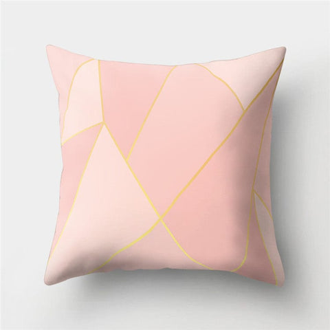 Luxurious Rose Gold Sofa Pillow Covers - Stylish Peach Skin Fabric Cushions - Artessia