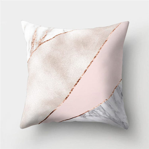 Luxurious Rose Gold Sofa Pillow Covers - Stylish Peach Skin Fabric Cushions - Artessia