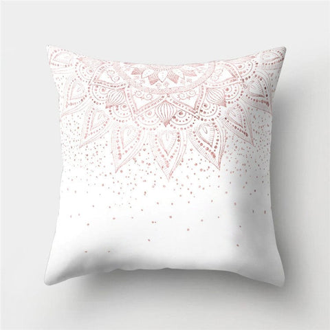 Luxurious Rose Gold Sofa Pillow Covers - Stylish Peach Skin Fabric Cushions - Artessia